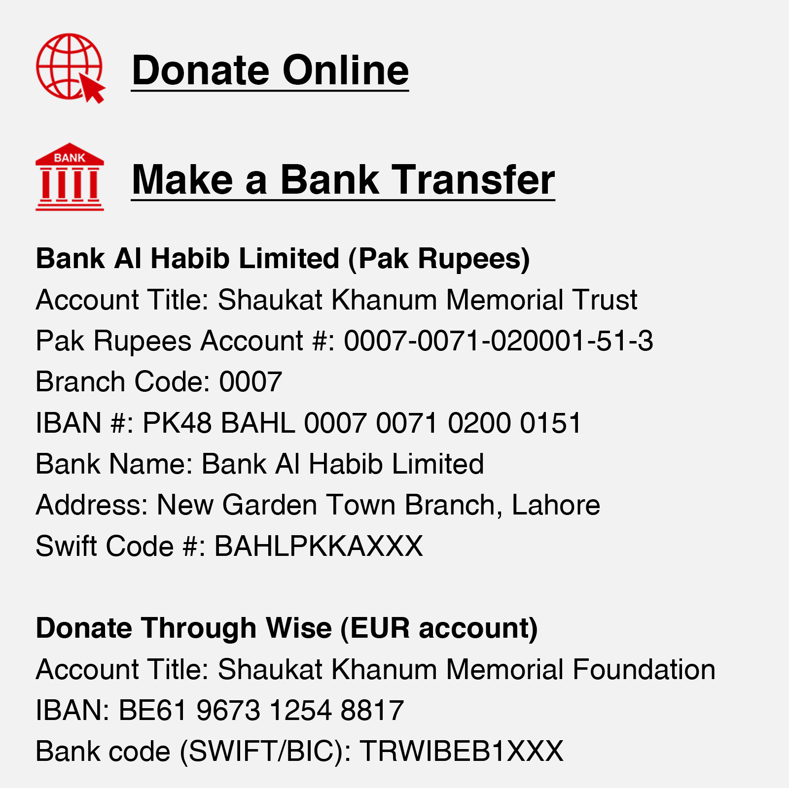 Donate Online